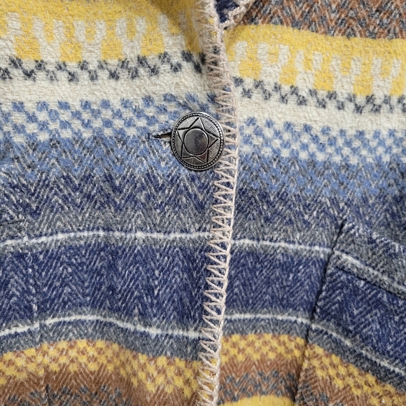 Vintage Southwest 1990s Y2K Boho Jacket Blazer Medium - Picture 4 of 5